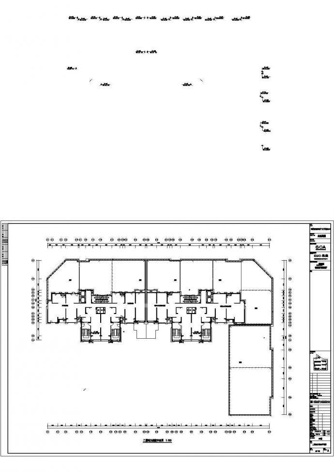 三十三层大型商品住宅小区电气施工cad图，共十九张_图1