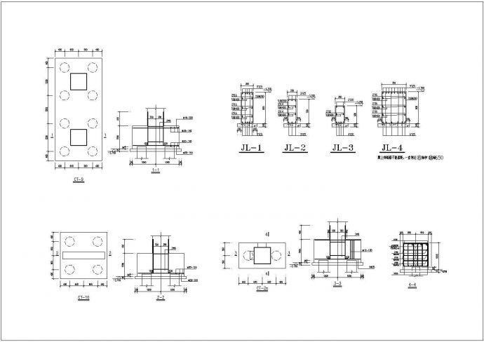 某多层框架结构图书科技楼设计cad全套结构施工图_图1