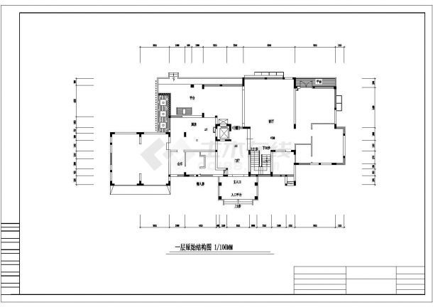豪华住宅家装设计施工图（效果图）-图二