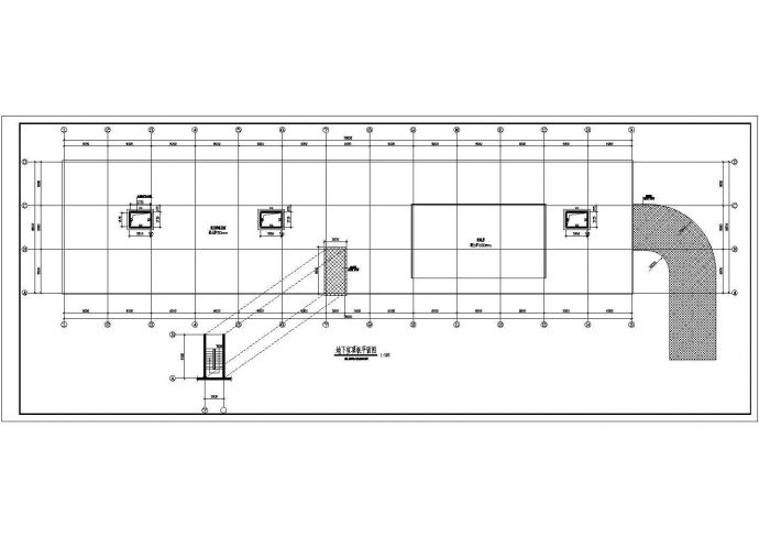 某小区框架结构地下车库设计cad全套结构施工图_图1
