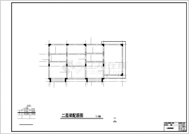 烟台市某现代化村镇3层框架结构农村自建房全套结构设计CAD图纸-图二