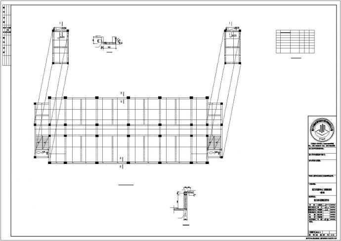 遵义市某职业教育中心6层框架结构宿舍楼全套结构设计CAD图纸_图1