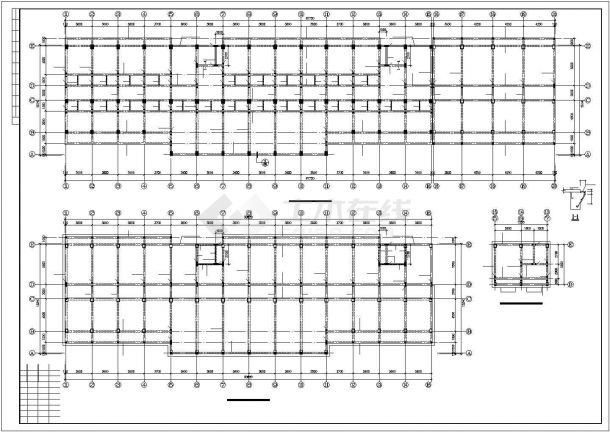 湘潭市人民路某7层框架结构综合商业楼全套结构设计CAD图纸-图二