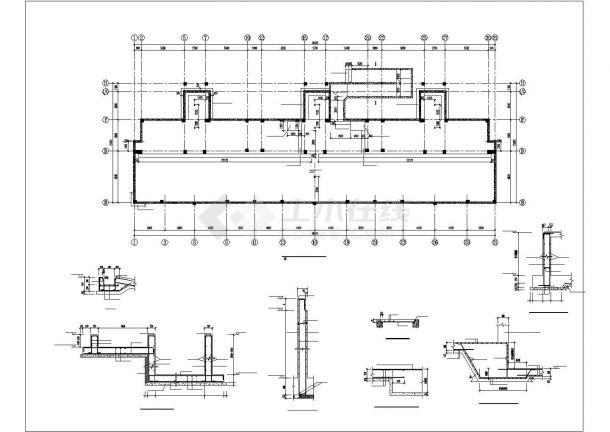 常州市金泰路某小区5层框架结构住宅楼全套结构设计CAD图纸-图一