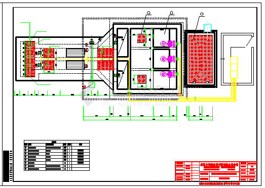 三连坑泵站电气设计工程cad施工图-图一