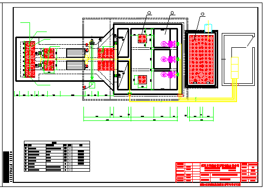 三连坑泵站电气设计工程cad施工图_图1