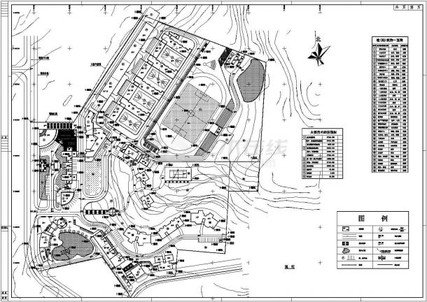 宜昌戒毒中心规划详细建筑施工图-图一