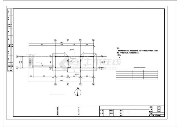[江苏]丙类联合厂房给排水施工设计cad图，含施工说明-图二