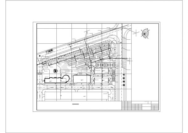安徽某公司厂区给排水施工设计cad图，共一张-图一