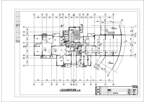 [湖北]二十八层还迁安置楼给排水施工图纸（泵房, 卫生间）-图一