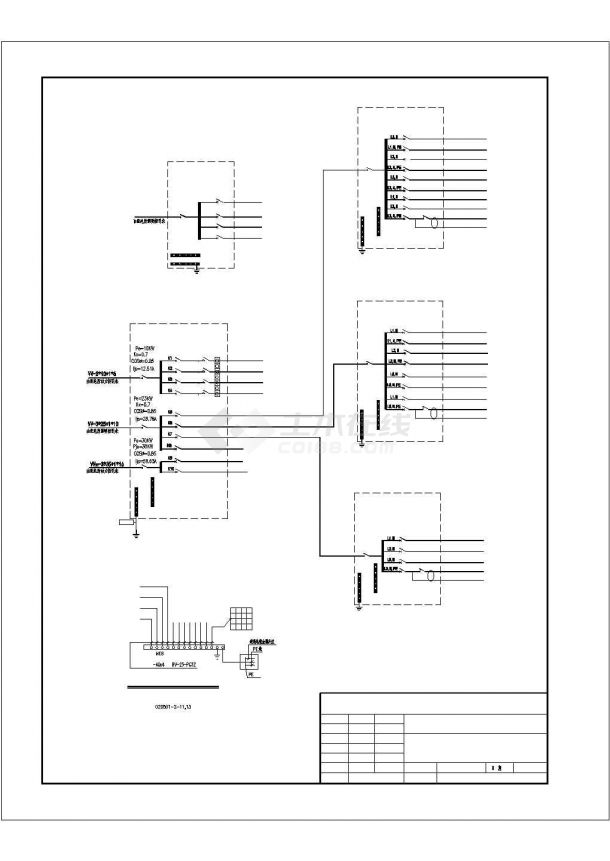 某船闸工程电气施工图纸（含电缆沟进建筑物详图）-图二