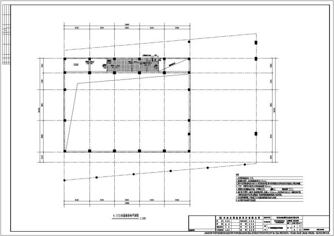[山东]某地上两层框架结构体育馆设计cad全套结构施工图_图1