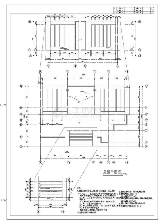 某11层框架剪力墙结构住宅楼设计cad全套结构施工图（含设计说明，含建筑设计）-图二
