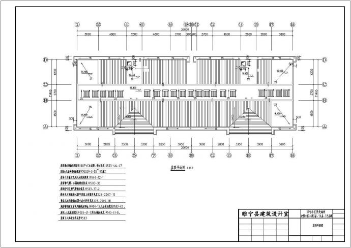 天津市鑫源佳园小区5+1层框架结构住宅楼全套建筑设计CAD图纸_图1