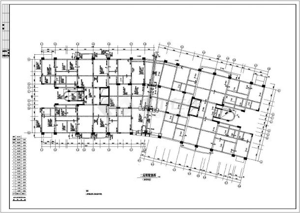 东莞某花园小区多层框架结构住宅楼设计cad详细结构施工图-图一