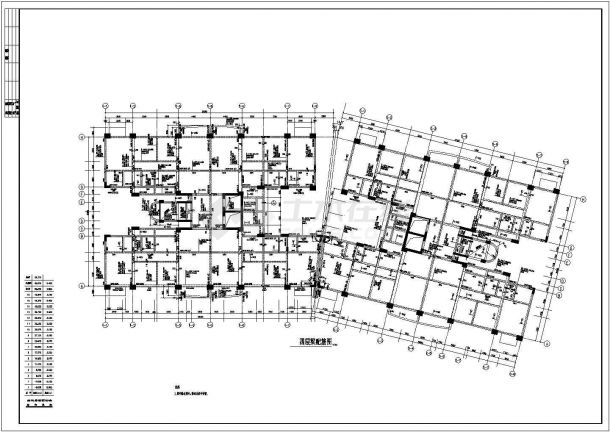 东莞某花园小区多层框架结构住宅楼设计cad详细结构施工图-图二