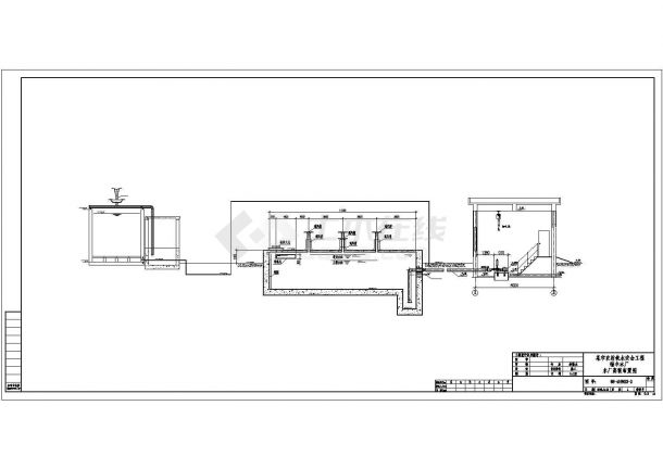 荆州市某大型生活给水厂送水管网布置平面设计CAD图纸-图一