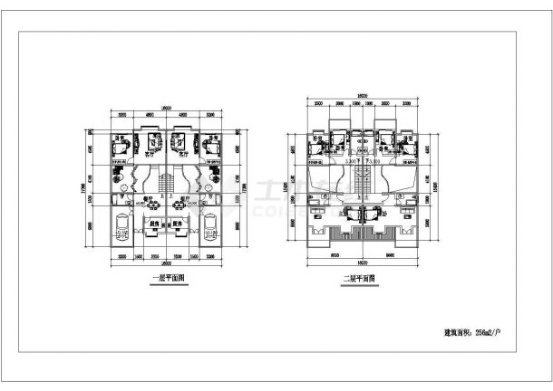 永州二层别墅规划详细建筑施工图-图二