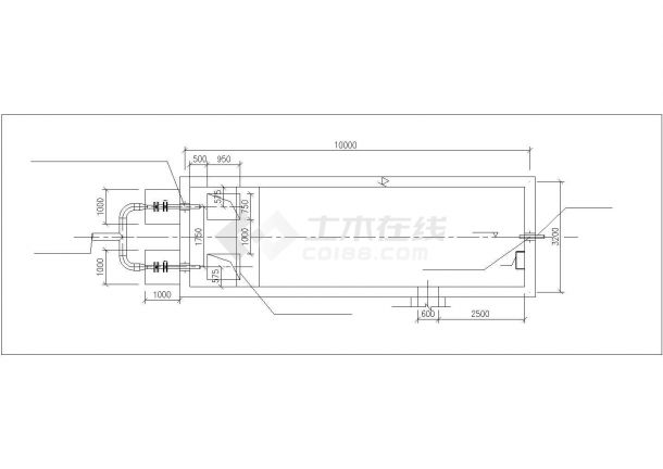 东莞市某工业区钢铁业铝厂浊循环水处理站全套设计CAD图纸-图一