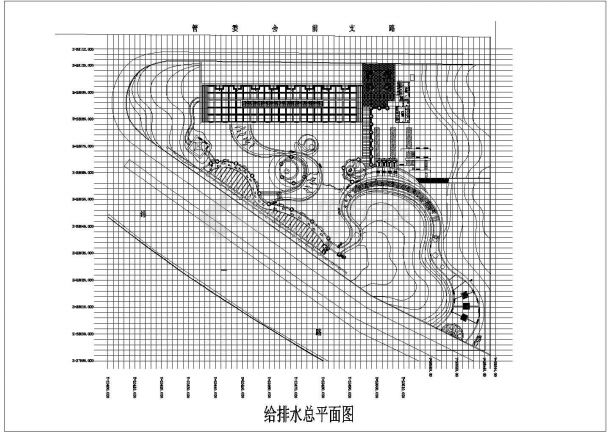 某小区游园景观给排水施工CAD图-图二