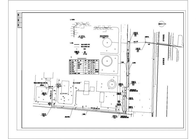 保定市某大型污水处理厂1000立废水调节池全套设计CAD图纸_图1