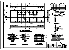 教学楼设计_某二层8度区中学教学楼抗震加固结构设计cad图纸_图1