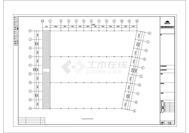 鹏翔岗石有限公司A栋扩建厂房结构施工图【12个CAD文件】-图一