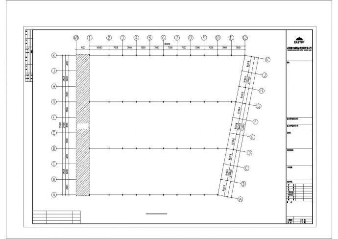 鹏翔岗石有限公司A栋扩建厂房结构施工图【12个CAD文件】_图1