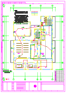 上海世博会澳门某展区弱电设计cad深化图_图1