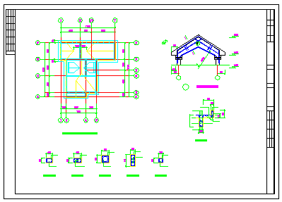 3层独栋别墅砖混结构cad设计施工图-图二