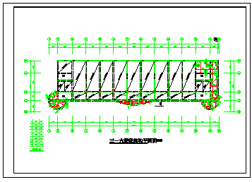 6层砖混教学楼结构cad设计施工图-图二
