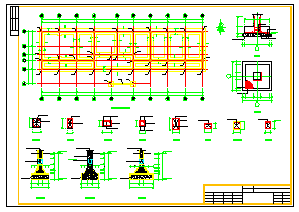 某3层办公楼砖混结构设计施工图（CAD含建筑)-图二