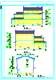 某三层仿古楼建筑cad设计施工图_图1