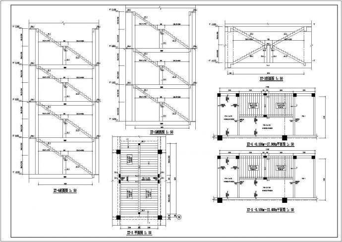某五层混凝土框架结构综合楼设计cad全套结构施工图（含设计说明）_图1