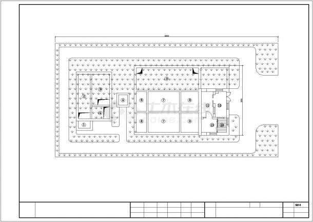 昆山市新桥工业区某300立方米/d污水处理厂全套工艺设计CAD图纸-图一