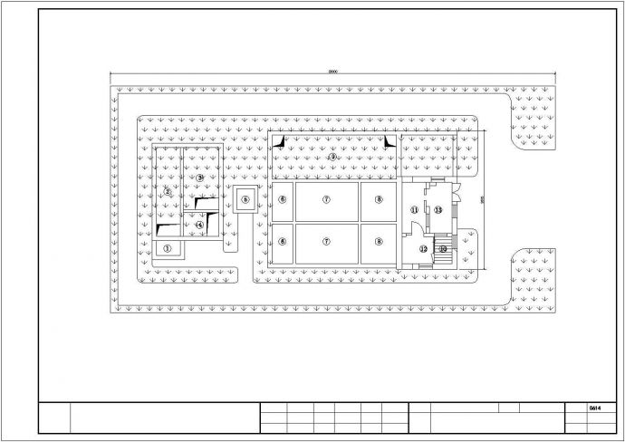 昆山市新桥工业区某300立方米/d污水处理厂全套工艺设计CAD图纸_图1