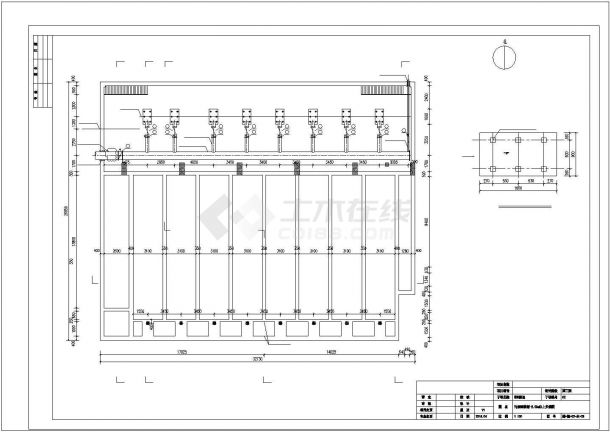 呼和浩特市某大型污水处理厂MBR膜池结构+工艺设计CAD图纸-图一