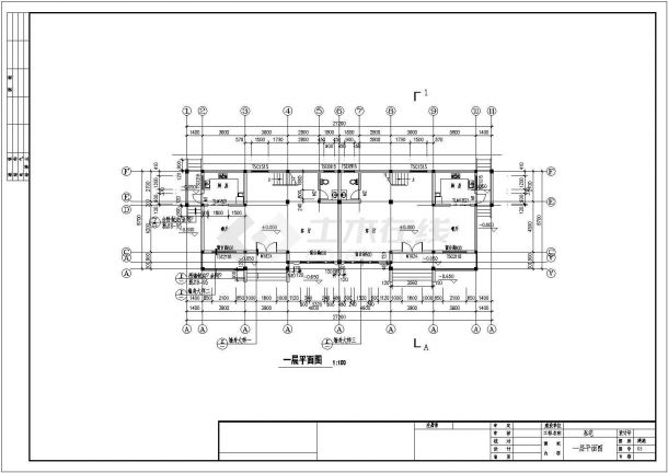 某3层砖混结构双拼别墅设计cad全套建筑施工图（含设计说明，含结构设计）-图一