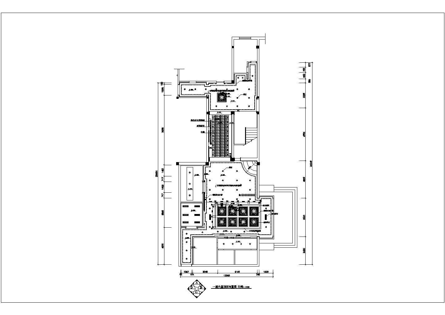 湖北省武汉市某大型连锁酒店改造装修施工CAD图纸