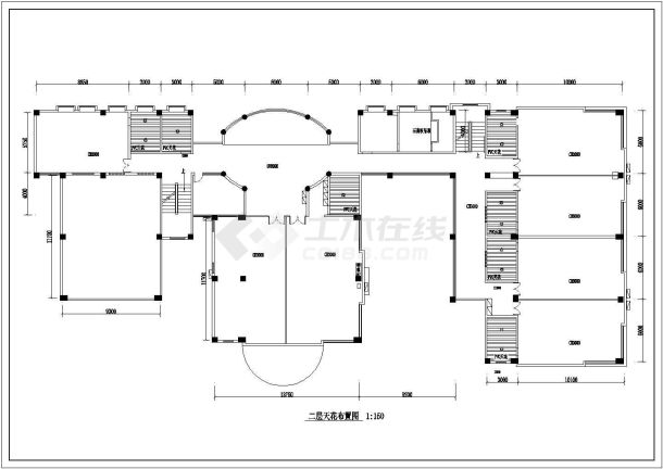 大型双语幼儿室内全套装修设计CAD图-图二