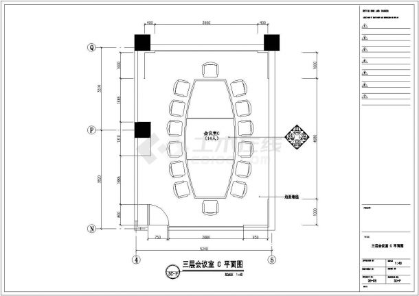 安徽省滁州市某大型工厂设计装修CAD图纸-图二