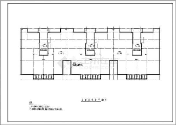 某地11层剪力墙住宅结构设计全套cad图纸（CFG桩地基处理）-图二