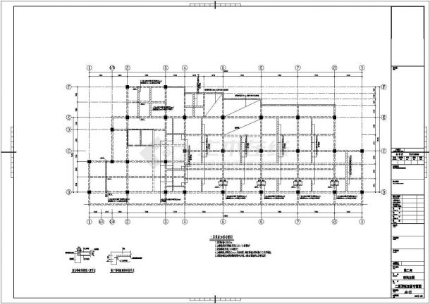 【江西】某地13层书店结构改造加固全套施工设计图纸-图二