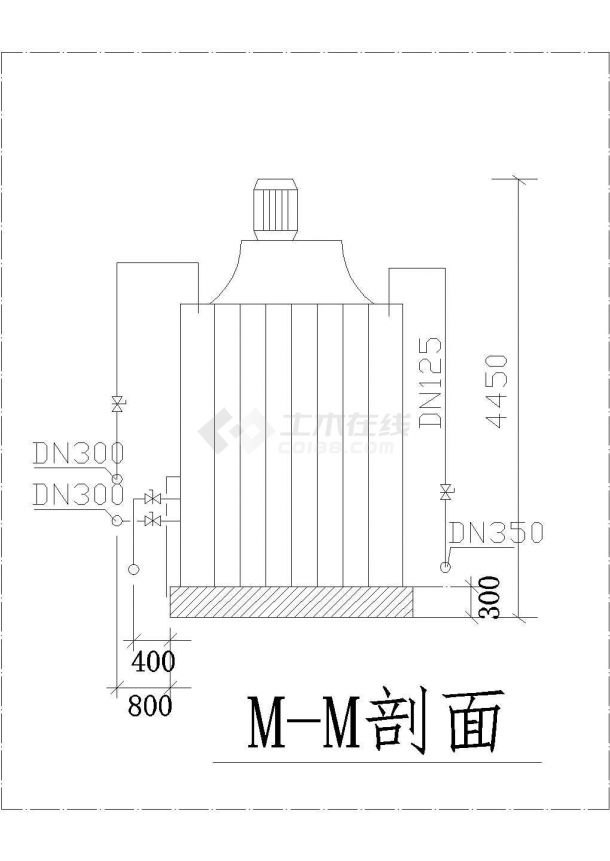 某地区冷却塔平面布置电气施工图-图一