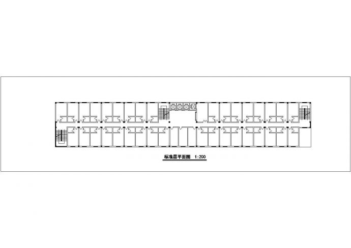 沈阳市某1.1万平米7层框架结构商务酒店全套建筑设计CAD图纸_图1