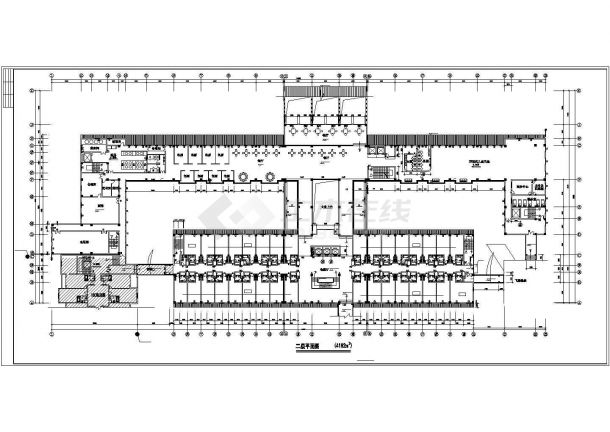 南京市某1.5万平米4层框架结构古典民宿酒店建筑设计CAD图纸（含总图）-图一