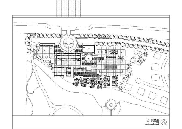 某二层框架结构高档会所设计cad建筑施工图-图一