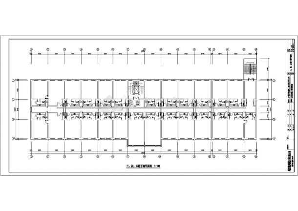 福州市某8500平米6层框混结构高档商务酒店全套电气系统设计CAD图纸-图一