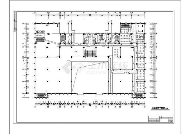 北京市某3.2万平米16层框架结构三星级大酒店全套电气系统设计CAD图纸-图二