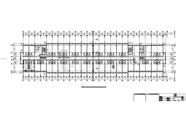 沈阳市某3万平米12+6层组合式框架结构商务酒店全套建筑设计CAD图纸-图二